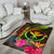 Polynesian Hawaii Kanaka Maoli Polynesian Area Rug - Hibiscus and Banana Leaves - Polynesian Pride