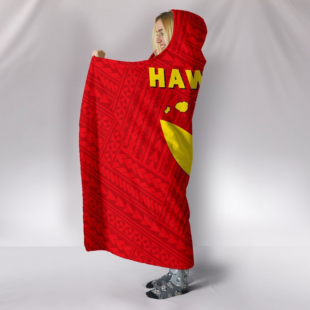 Hawaii Kanaka Polynesian Hooded Blanket - Polynesian Pride