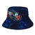 Guam Polynesian Bucket Hat - Blue Turtle Hibiscus - Polynesian Pride