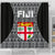 Fiji Shower Curtains - Tapa Pattern Sport Style 177 x 172 (cm) Black - Polynesian Pride