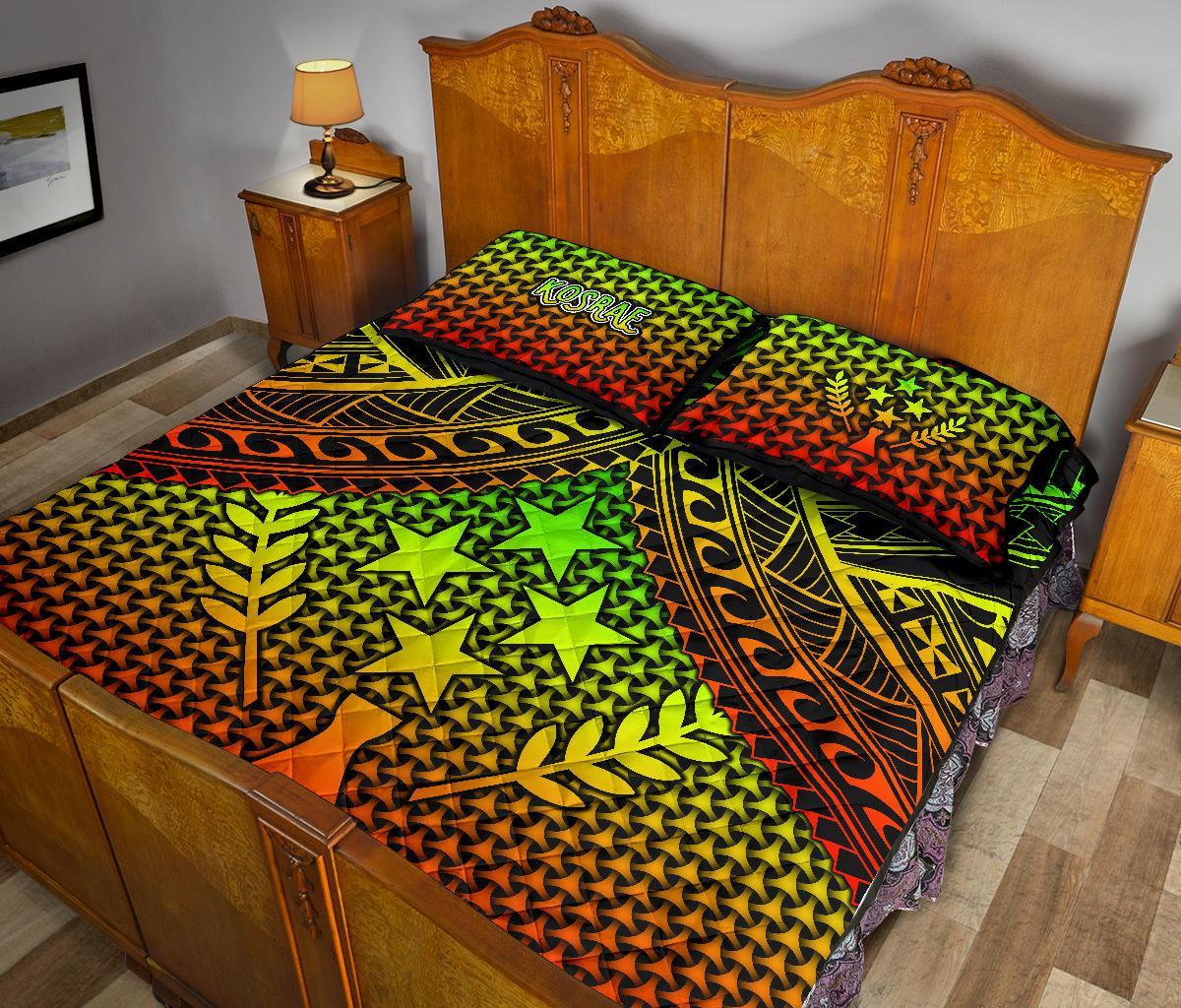Polynesian Kosrae Quilt Bed Set - Reggae Vintage Polynesian Patterns - Polynesian Pride