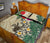 Niue Polynesian Quilt Bed Set - Hibiscus Turtle Tattoo Beige - Polynesian Pride