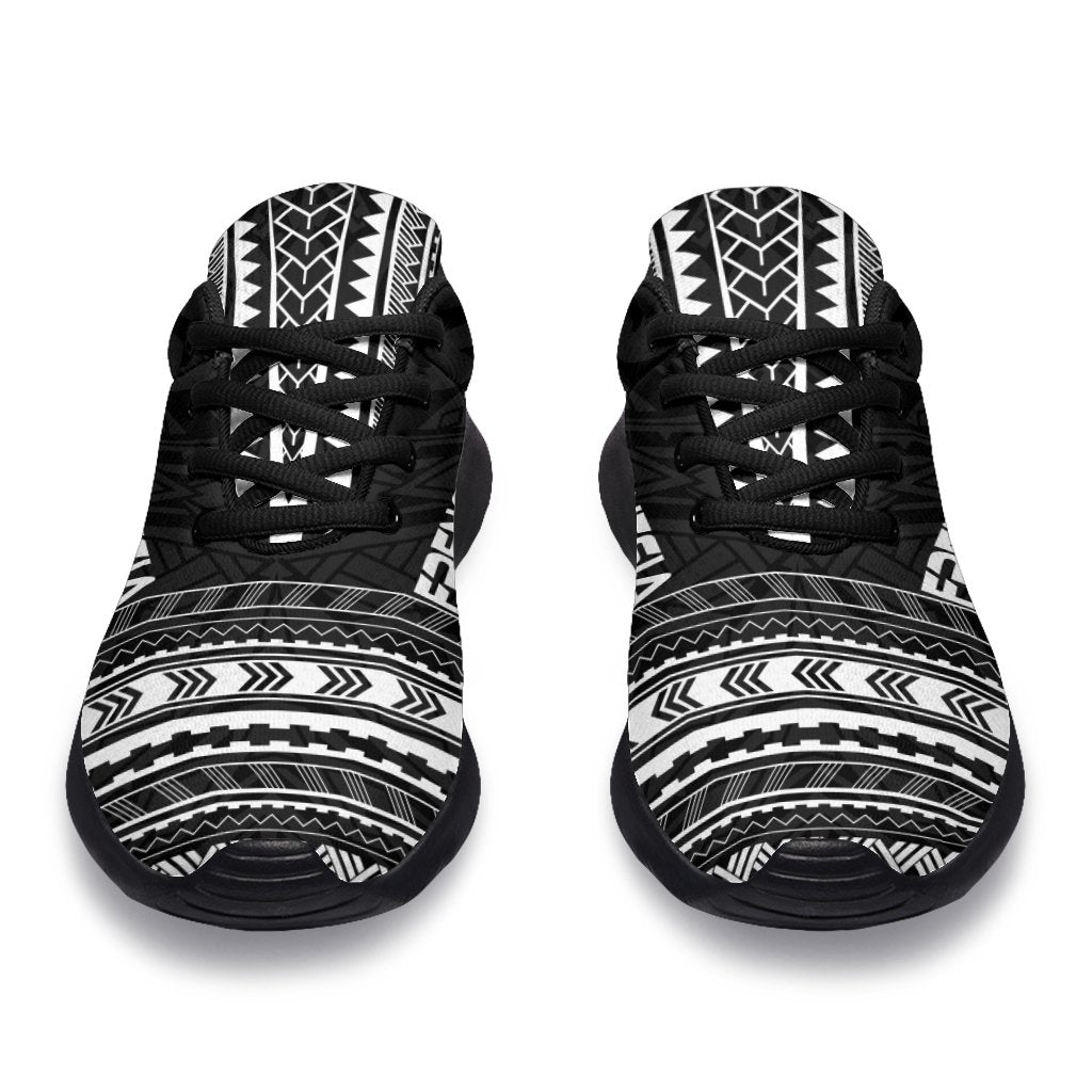 French Polynesia Sporty Sneakers - Polynesian Chief Black Version - Polynesian Pride