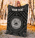 American Samoa Personalised Premium Blanket - Seal In Polynesian Tattoo Style ( Black) - Polynesian Pride