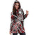 Marshall Islands Women's Hoodie Dress - Tribal Flower Special Pattern Red Color - Polynesian Pride