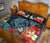 Hawaii Turtle Shark Manta Ray Hibiscus Plumeria Quilt Bed Set - Polynesian Pride