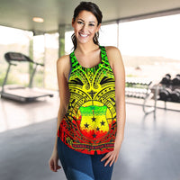 Samoa Women's Racerback Tank - Samoa Coat Of Arm, Polynesian Tattoo - Polynesian Pride
