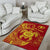 Hawaii Polynesian Personalised Area Rug - Vintage Polynesian Turtle (Red) - Polynesian Pride