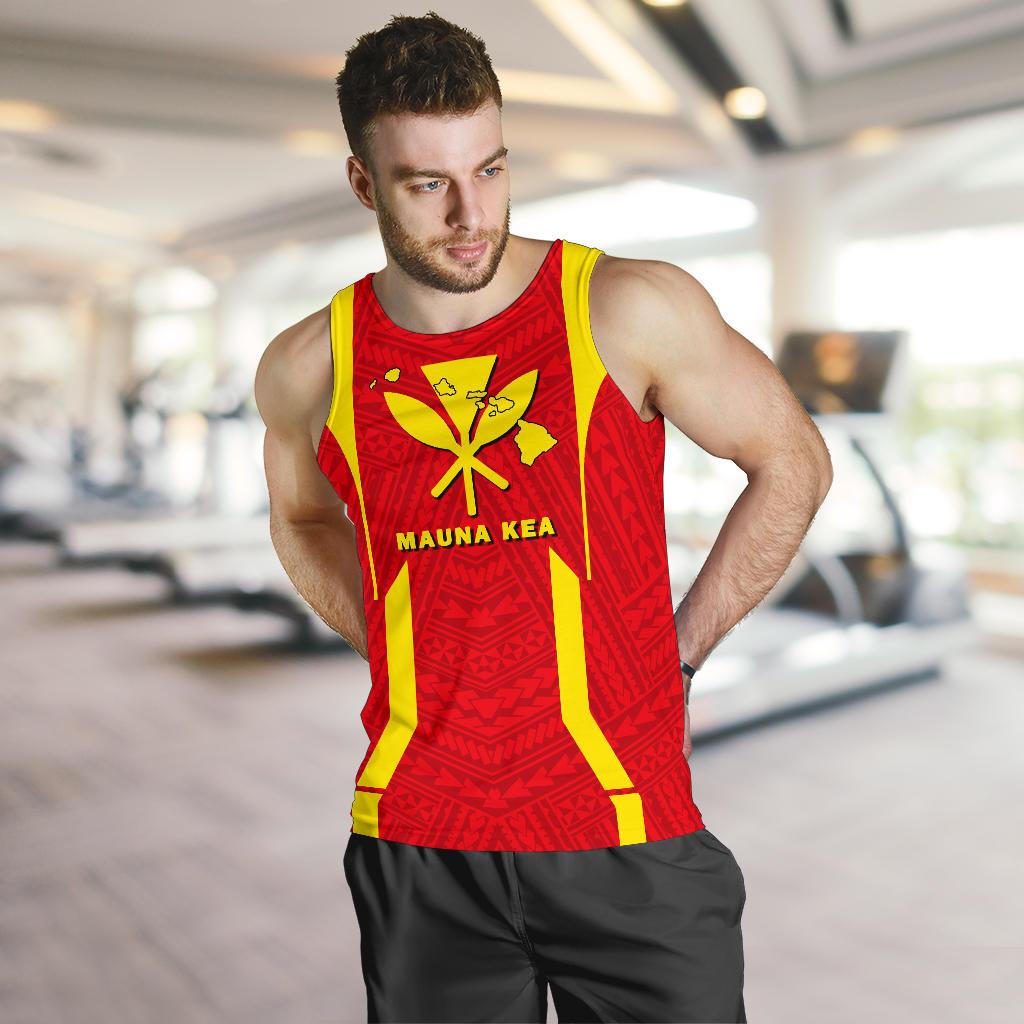 Hawaii Kanaka Polynesian Mauna Kea Men's Tank Top - Polynesian Pride