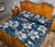 Fiji Polynesian Quilt Bed Set Tapa Hibiscus Blue - Polynesian Pride