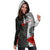 Tahiti Polynesian Hoodie Dress - Coat Of Arm With Hibiscus White - Polynesian Pride