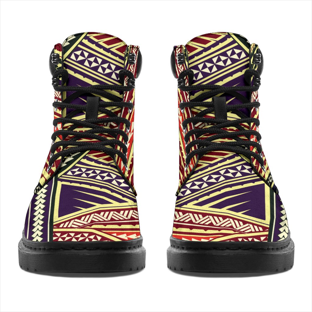 Polynesian 11 Season Boots - Polynesian Pattern - Polynesian Pride