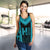 Hawaiian Kanaka Polynesian Women's Racerback Tank Active Blue - Polynesian Pride