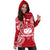 Samoa Polynesian Hoodie Dress Map Red White - Polynesian Pride