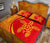 Hawaii Quilt Bed Set Turtle Polynesian - Circle Style Red And Yellow - Polynesian Pride