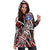 Northern Mariana Islands Women's Hoodie Dress - Tribal Flower Special Pattern Red Color - Polynesian Pride