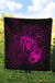 Hawaii Hibiscus Premium Quilt - Harold Turtle - Pink - Polynesian Pride