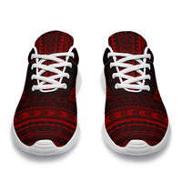 French Polynesia Sporty Sneakers - Polynesian Chief Red Version - Polynesian Pride