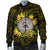 American samoa Men's Bomber Jacket Ylang Ylang Flowers - Polynesian Pride