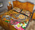 Tahiti Custom Personalised Quilt Bed Set - Turtle Plumeria (Gold) - Polynesian Pride