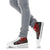Tahiti Polynesian High Top Shoes - Red Turtle Hibiscus Flowing - Polynesian Pride