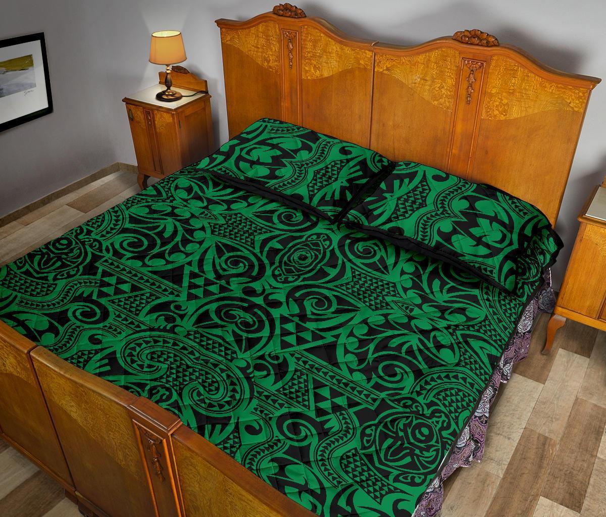 Hawaii Quilt Bed Set Polynesia Kakau Turtle AH - Polynesian Pride