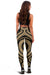 Palau Women's Leggings - Gold Tentacle Turtle - Polynesian Pride