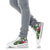 Pohnpei High Top Shoes White - Turtle Plumeria Banana Leaf - Polynesian Pride