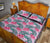 Hawaii Quilt Bed Set Tropical Flowers Palm Leaves Hibiscus Strips AH - Polynesian Pride