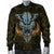 Hawaii Wild Boar Kamapua'a Men's Bomber Jacket - Yellow - Hawaiian Mythology Style - Polynesian Pride