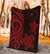 Chuuk Micronesian Premium Blanket - Red Tentacle Turtle - Polynesian Pride