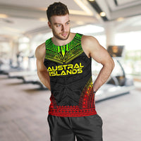 Austral Islands Men's Tank Top - Polynesian Chief Reggae Version - Polynesian Pride