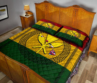Hawaii Kanaka Flag Polynesian Quilt Bed Set Limited Edition - Polynesian Pride
