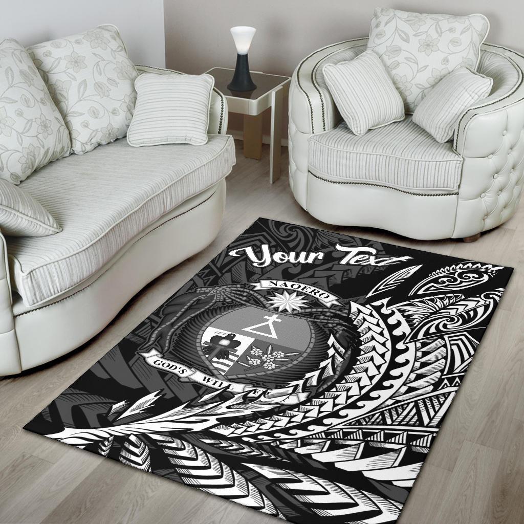 Nauru Area Rug - Custom Personalised Wings Style - Polynesian Pride