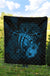 Hawaii Hibiscus Premium Quilt - Harold Turtle - Traffic Blue - Polynesian Pride