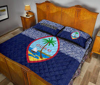 Guam Quilt Bed Set - Guam Coat Of Arms Polynesian Design - Polynesian Pride