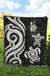 New Caledonia Premium Quilt - White Tentacle Turtle - Polynesian Pride