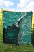 Samoa Custom Personalised Premium Quilt - Samoa Seal Wave Style (Green) - Polynesian Pride