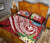 Polynesian Hawaii Kanaka Maoli Quilt Bed Set - Summer Plumeria (Red) - Polynesian Pride