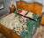 Chuuk Polynesian Quilt Bed Set - Hibiscus Turtle Tattoo Beige - Polynesian Pride