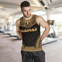 Hawaii Men's Tank Top - Polynesian Chief Gold Version - Polynesian Pride