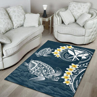 Hawaii Turtle Plumerian Polynesian Rug - Sease Style - Polynesian Pride