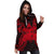 Fiji Polynesian Hoodie Dress Map Red - Polynesian Pride