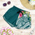 FSM Polynesian Women's Shorts - Summer Plumeria (Turquoise) Women Turquoise - Polynesian Pride