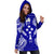 Kosrae Polynesian Hoodie Dress Map Blue - Polynesian Pride