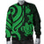 New Caledonia Men's Bomber Jacket - Green Tentacle Turtle - Polynesian Pride