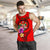 Fiji Polynesian Custom Personalised Men's Tank Top - Floral With Seal Red - Polynesian Pride
