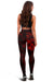 Polynesian Hawaii Women's Leggings - Humpback Whale with Hibiscus (Red) - Polynesian Pride