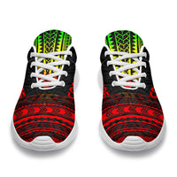 Cook Islands Sporty Sneakers - Polynesian Chief Reggae Version - Polynesian Pride