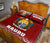 Nauru Quilt Bed Set - Nauru Coat Of Arms Polynesian Tattoo Red Fog Style - Polynesian Pride